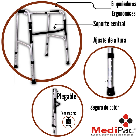 ANDADERA DE ALUMINIO