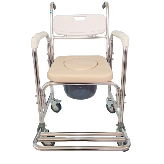 AUXILIAR Y COMODO DE ALUMINIO PARA DUCHA C/RUEDAS KY697L