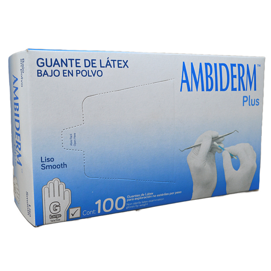 GUANTE NO ESTERIL CAJA C/100 AMBIDERM