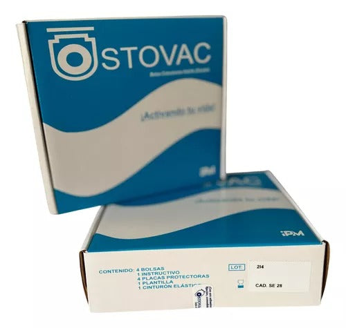 EQUIPO PARA COLOSTOMÍA CON 4 AROS Y 4 BOLSAS