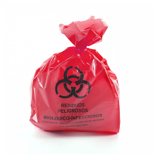BOLSA PARA RESIDUOS PELIGROSOS BIOLÓGICOS E INFECCIOSOS