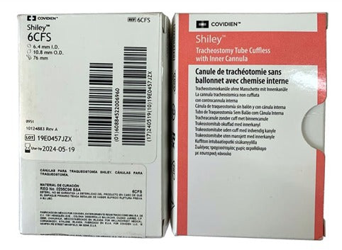 CÁNULA PARA TRAQUEOSTOMÍA SHILEY