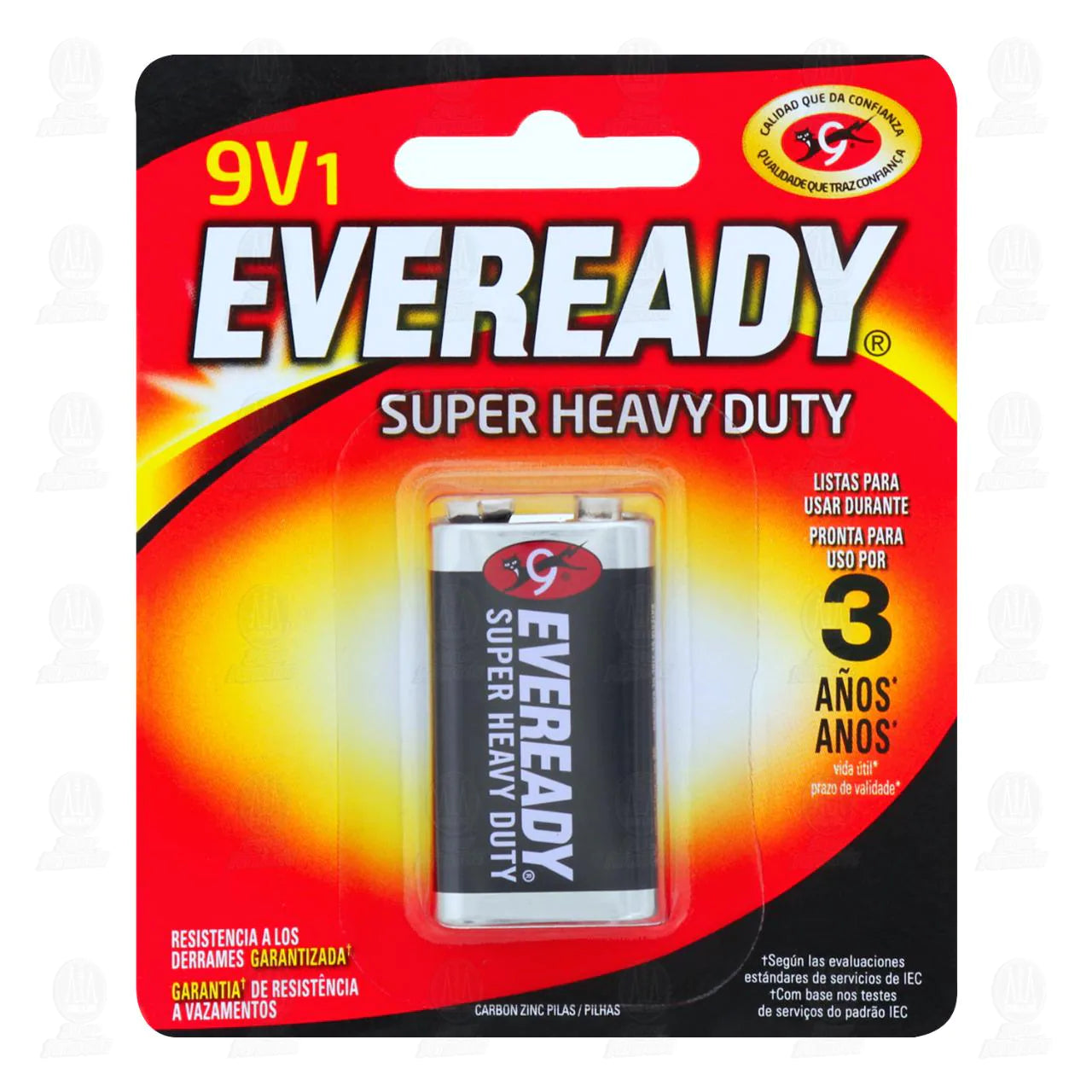PILAS EVEREADY CUADRADA 9V