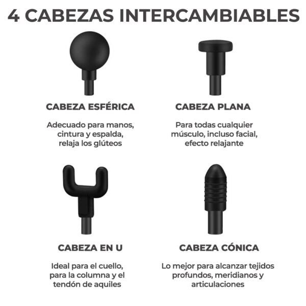 MASAJEADOR DE MÚSCULOS PARA TERAPIA 4 EN 1