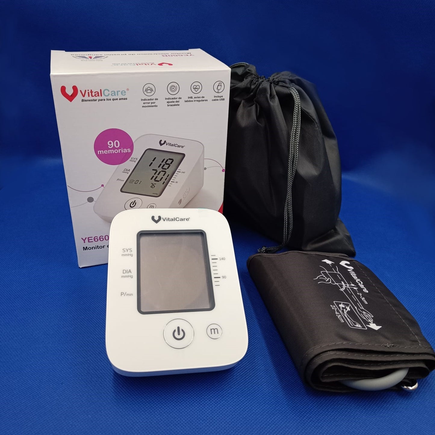 BAUMANOMETRO DIGITAL PARA BRAZO CON VOZ VITALCARE