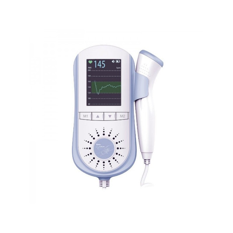 Homecare, Doppler fetal portátil, Pantalla LCD Blanca, 3.0 MHz