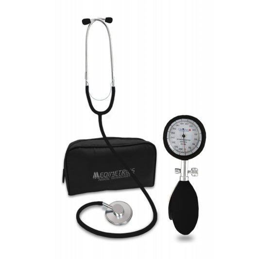 KIT BAUMANÓMETRO ANEROIDE INTEGRAL CON ESTETOSCOPIO MEDIMETRICS