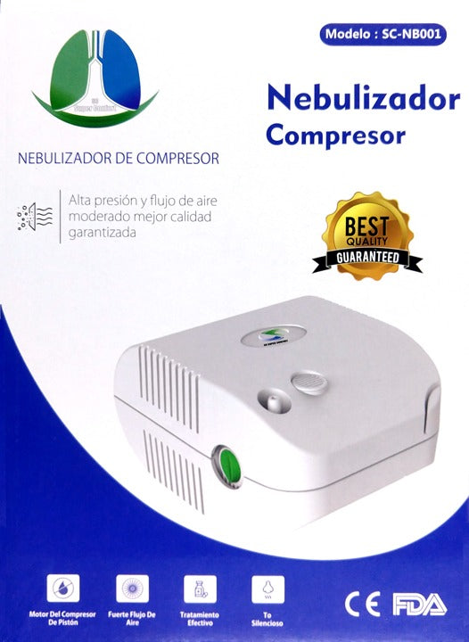 NEBULIZADOR DE COMPRESOR A PISTON