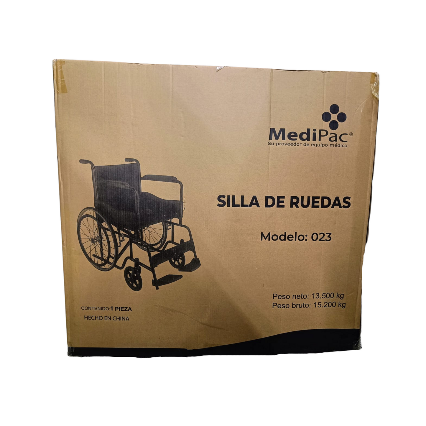 SILLA DE RUEDAS FIJA ESMALTADA