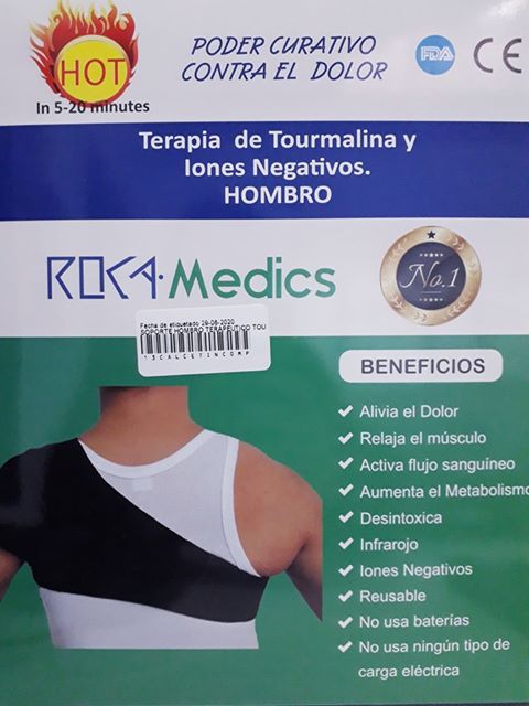 TERAPIA DE TOURMALINA Y IONES NEGATIVOS PARA HOMBRO